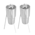 2X Stainless Steel Tumbler Cup with Lid Straw Double Wall Vacuum Flask Insulated Beer Cup Drinking Thermoses Coffee. 