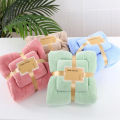2 Piece Bath & Face Towel Set Home Textile Coral Velvet Absorbent Bath Towels For Adults Large Soft Comfortable Towel. 