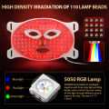 Original 7 Colors LED Facial Mask Light Therapy Silicone Photon Beauty Mask for Lift Face Anti Shrink Pore Skin Repair Whiten Oil Control. 