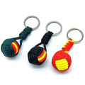 Military Parachute Woven Rope Ball Keychain Lanyard Key Ring Monkey Fist Key Chains Outdoors Survival Tool Jewelry Gener. 