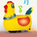 Funny Interactive Electric Hen Toys Musical Colorful Lights Laying Egg Toys Kid Educational Toys Birthday Gift. 