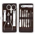 12 in 1 One Nail Clipper Set Nails Manicure Tools Pedicure Knife Scissors Nail Care Nipper Cutter Cuticle Grooming Kit With Case. 