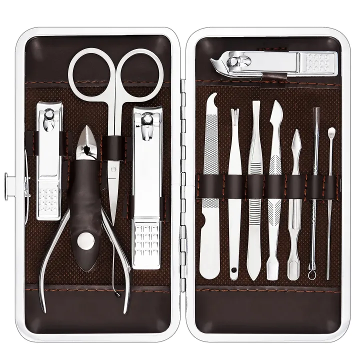 12%20in%201%20One%20Nail%20Clipper%20Set%20Nails%20Manicure%20Tools%20Pedicure%20Knife%20Scissors%20Nail%20Care%20Nipper%20Cutter%20Cuticle%20Grooming%20Kit%20With%20Case%20-%20Image%202