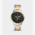 Fossil Neutra Minimalist Two Tone Watch FS5906 For Men. 