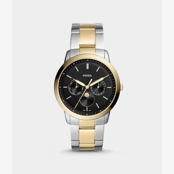 Fossil Neutra Minimalist Two Tone Watch FS5906 For Men