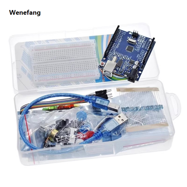 Wenefang%20Basic%20Starter%20Kit%20for%20Arduino%20Uno%20Set%20R3%20DIY%20Fifty%20percent%20discount%20Kit%20-%20R3%20Board%20/%20Breadboard%20+%20Retail%20Box%20-%20Image%203