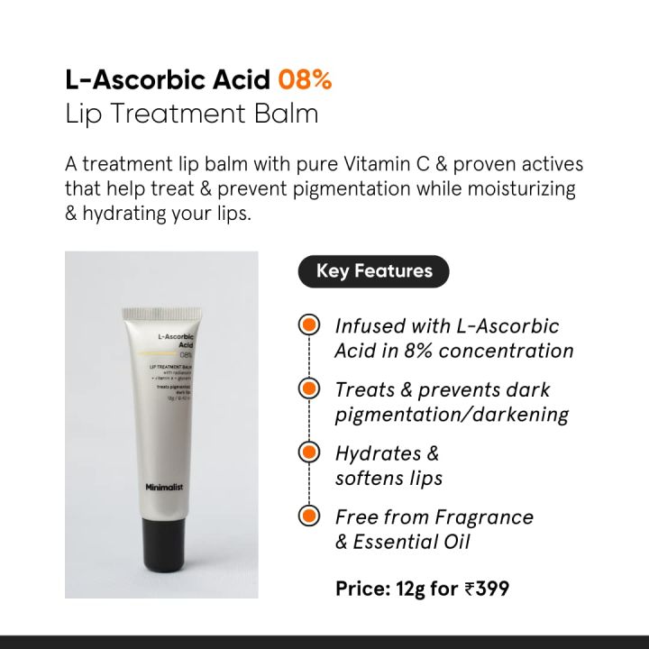 Minimalist%208%25%20L-Ascorbic%20Acid%20Lip%20Treatment%20Balm%20with%20Vitamin%20E,%20Radianskin%20&%20Glycerine%20for%20Pigmented%20&%20Dark%20Lips%2012gm%20-%20Image%202