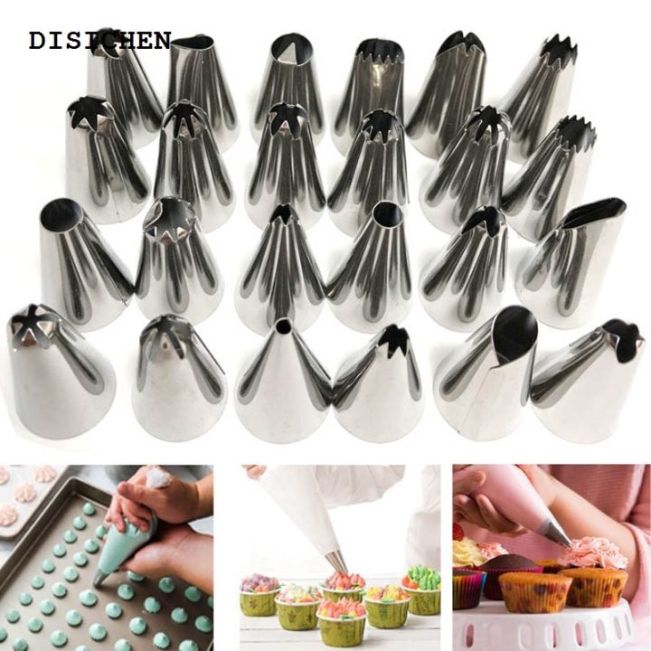 DISICHEN%20%E3%80%902025%20Version%E3%80%91%2024-48Pcs/Set%20Pastry%20Nozzle%20Stainless%20Steel%20Icing%20Piping%20Nozzles%20DIY%20Cake%20Fondant%20Cream%20Decorating%20Supplies%20Kitchen%20Bakery%20Tools%20-%20Image%202