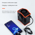 12000MAh Portable Hanging Waist Fan USB Charging Mini High Wind Power Fan for Outdoor Working. 