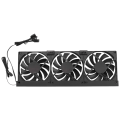 fasdaga 2X Universal GPU Cooling Fan 3X90mm ARGB Sync Lighting 5V Addressable RGB Silent Chassis PCI Graphics Card Cooler Fan. 