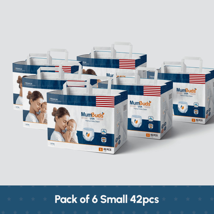 MumBuds%20American%20Ultrathin%20Baby%20Diapers%20Small%2042%20Pcs%20Pack%20Of%206%20-%20Image%202