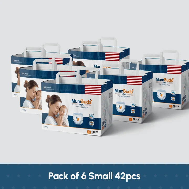 MumBuds%20USA%20Ultrathin%20Baby%20Diapers%20Small%20(4%E2%80%938kg)%20%E2%80%93%2042%20pcs%20(Pack%20of%206)%20Tape%20Style%20%7C%20Ultra%20Soft,%20Breathable%20&%20Sensitive%20Skin%20Safe%20Diapers%20-%20Image%202
