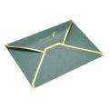 【Hot New Release】10Pcs 7 x 5'' Gold Border V Flap Greeting Card Envelopes Luxury Style Birthday Wedding Invitation Fine Texture Business Envelope. 