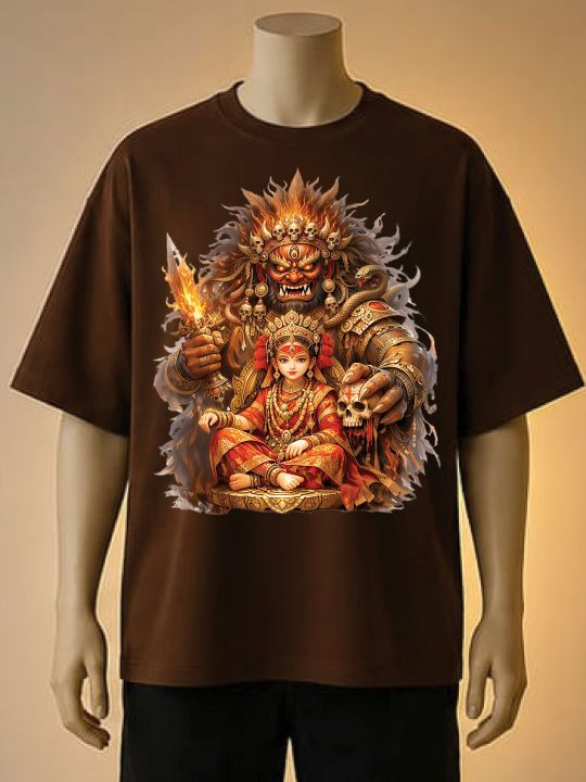 Kumari%20Artistic%20Printed%20T-Shirt%20%E2%80%93%20Maroon,%20Brown,%20Black%20-%20Image%202