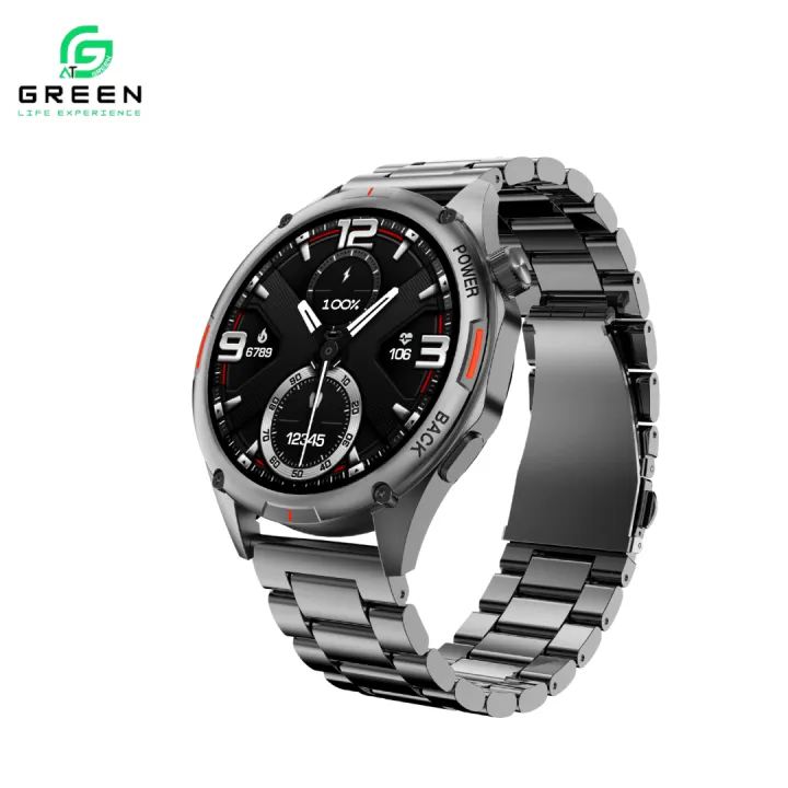 Green%20Orbit%20Pro%20Luxury%20Smart%20Watch%20%7C%201.43"%20AMOLED%20Display%20%7C%20Metallic%20Body%20With%20Stainless%20Steel%20&%20Leather%20Strap%20%7C%203D%20Watch%20Faces%20%20%7C%20BT%20Calling%20%7C%20IP68%20Water%20Resistance%20%7C%20178%20Sports%20Modes%20%7C%20BT%20V5.2%20%7C%20270mAh%20Battery%20%7C%2020%20Days%20Standby%20%7C%20AOD%20%7C%201%20Year%20Warranty%20-%20Image%209