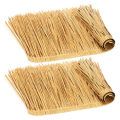 Thatch Roof for Tiki Bar- Mexican for Tiki Hut 6.56' X 20" Grass Roof 2pcs Artificial Palm Thatch Palapa Grass Roll. 