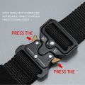 Men Tactical Belt Quick Release Military Army Belt. 