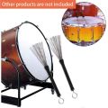 Drum Sticks Set Include Nylon Drum Sticks, Wire Brushes Rods with Bag. 