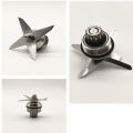 Blender Blade Stainless Steel 4-Leaf Wet Blade Assembly Spare Parts Fit for Ice. 