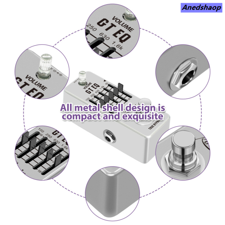 Anedshaop%20Rowin%205-Band%20EQ%20Pedal%20Electric%20Guitar%20Equalizer%20100Hz%20250Hz%20630HOriginal%20z%201.6kHz%204kHzTrue%20Bypass%201/4%20Inch%20Mono%20Metal%20Shell%20Effects%20Pedal%20-%20Image%205