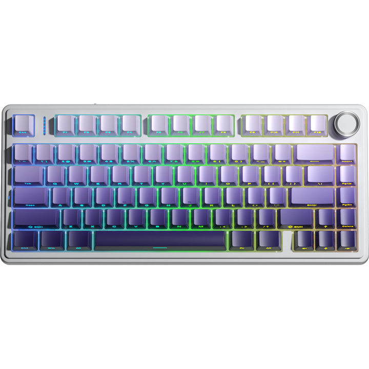 AULA F75 Gradient Purple - Star Vector Switch | 75% Hot Swappable Wireless Gaming Mechanical Keyboard