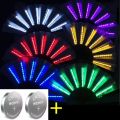 Decoration Party Bar Night Use Fan Glow LED Handheld Foldable with Battery Fan with Light Fluorescent, Show DJ Club Room. 