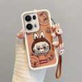 Uonevic ubu Ka Cartoon Lab 3D Cute 3027RA23021R 23021M NoteFor Xiaomi Red 12 4GRAAEG Hot Selling AA2Y 2D4I 23028RA60L Phone Case pibara Drop Resistant Case with Lanyard. 
