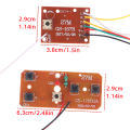 4CH RC Remote Control Circuit PCB Transmitter Receiver Board RC Car Accessories with Antenna Radio System Cologo. 