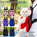 Portable Adjustable Pet Backpack Double Shoulder Breathable Cat Carrier Bag Dog Carrier Backpack for Small Dog Cat Outdoor Accessories. 