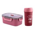 Microwave Safe 1000ml Leak Proof Lunch Box And Tumbler Water Bottle Set. 