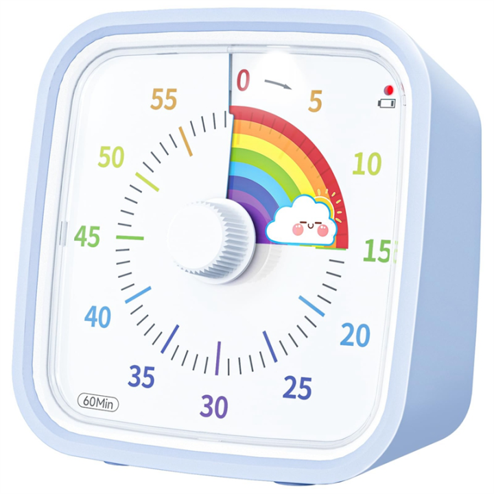 60 Minute Visual Timer with Protective Case, Light Blue | Daraz.com.np