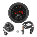 (GGBR) Universal 12V 52MM Integrated Air Fuel Ratio Gauge LED Digital Display with Wideband O2 Oxygen Sensor. 