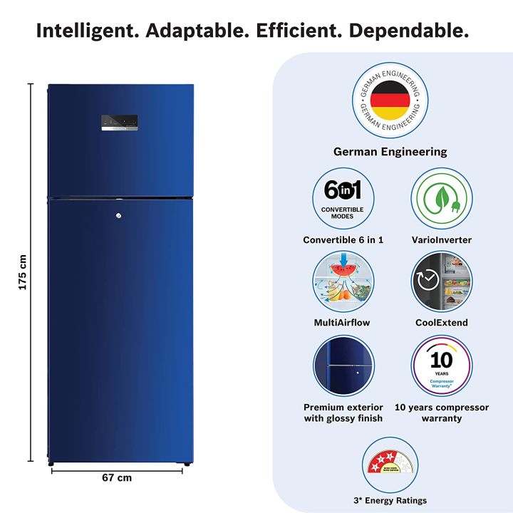BOSCH%20Refrigerator%202%20Door%20358%20L%20Egyptian%20Blue%20CTC35BT3NI%20-%20Image%204