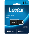 Lexar JumpDrive S80 64GB USB 3.1 Flash Drive, Up to 150MB/s. 