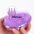 Difutagui 1pc Egg Seashell Shaped Scalp Massage Hair Brush Hair Care Comb Detangling Luxury Brush Anti-knot Hairdressing Comb Women Styling Tools. 