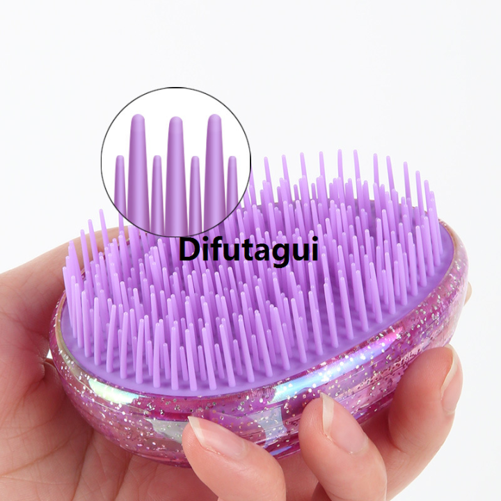 Difutagui%201pc%20Egg%20Seashell%20Shaped%20Scalp%20Massage%20Hair%20Brush%20Hair%20Care%20Comb%20Detangling%20Luxury%20Brush%20Anti-knot%20Hairdressing%20Comb%20Women%20Styling%20Tools%20-%20Image%204