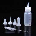 Pet Nursing Bottle Kits Replacement Nipple Cat Feeding Bottle for Newborn Kittens, Puppies, Rabbits, Small Animals. 
