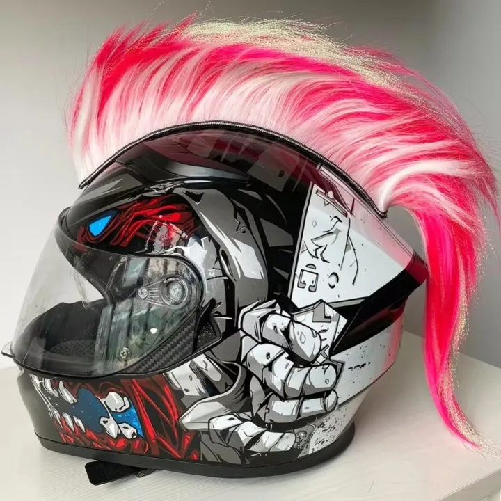 Durable%20Universal%20Mohawk%20Helmet%20Wig%20Lightweight%20with%20Magic%20Sticker%20Motorcycle%20Helmet%20Decorations%20Punk%20Style%20Cockscomb%20Wigs%20-%20Image%203