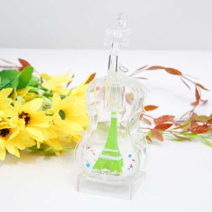 Transparent Eiffel Tower With Light Statue - 7inch