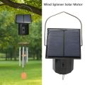 Practical Black Wind Spinner Solar Motor Solar Powered Plastic Solar Rotating Motor With Hook Versatile Wind Chime Motor. 
