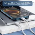 Lightning to USB-C cable with Original New Packing Box Charging Data Cable 11 12 13 14 15 Pro and Promax Charger Cable. 
