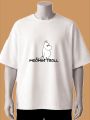Moomin Troll Graphic Printed Oversized T-Shirt-Cream, Maroon, White. 