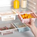 4Pcs Kitchen Organizer Adjustable Kitchen Refrigerator Storage Rack Fridge Freezer Shelf Holder Pull-Out Drawer Organizer Space Saver. 