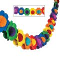 OYPFXMI 2X Paper Garland Decorations, Mexican Banner Hibiscus Garland Flower Banner Tropical Paper Flowers. 