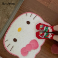 Sutuiying Kawaii Hello Kitty Sanrio Carpet Anime Floor Mat Bathroom Non-Slip Sales promotion Water Uptake Room Decoration Soft Door Mat Christmas Gifts. 