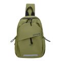 New Leisure Men's Chest Bag Nylon Lightweight Crossbody Bag Multi-pocket Waterproof Shoulder Bag for Mountain Climbing. 