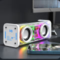 K88 Double Blast Mech Mini Cannon Transparent Speaker, True Wireless Bluetooth Speaker with HighQuality Sound and Colorful LED Lights. 