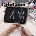 Difutagui 2025 XUQIAN 5pcs Zebra Pliers Kit Chain Nose Round Nose Flush Nose Flat Nose Bead Ccoop With Zippered Tool Bag Set for Jewelry Making. 