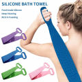 Double Sided Shower Exfoliating Silicone Body Back Scrubber. 