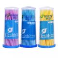 Dental Coating Sticks, Disposable Adhesives, Small Bristle Brushes, Cotton Swabs, Beauty Swabs, Non-Shedding Oral Mouths, 100 Pieces. 